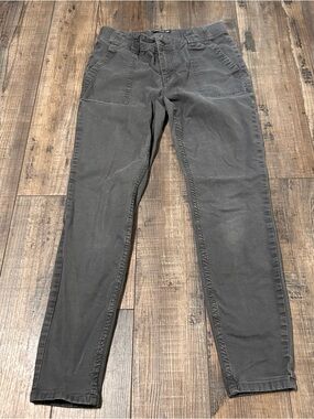 Toad & Co Pants Women 4 Gray Earthworks Utility Pockets Pant Organic Cotton